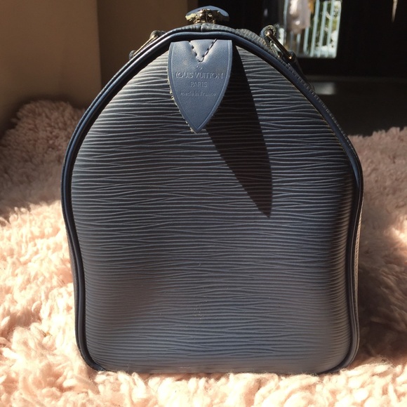 Louis Vuitton Blue epi speedy 30 Silver Hardware - Picture 2 of 8